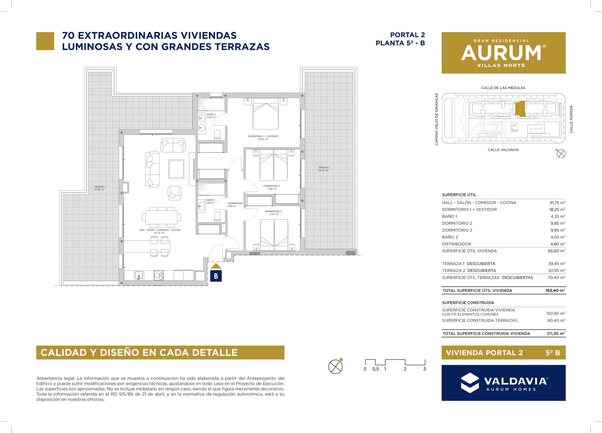 vivienda obra nueva Valladolid Ático 3 dormitorios 25b