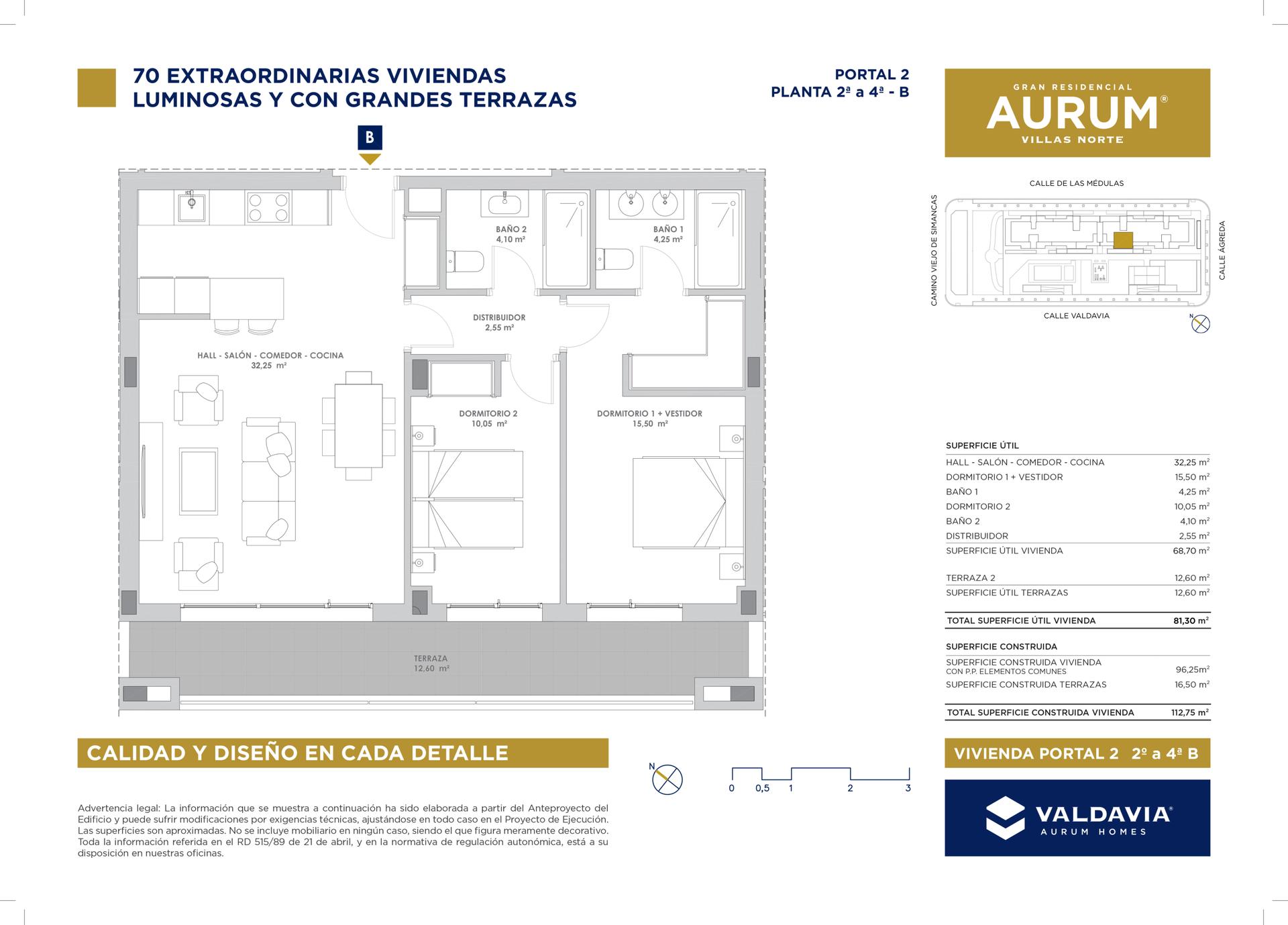 vivienda obra nueva Valladolid piso 2 dormitorios 24b